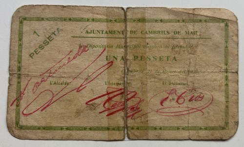 Billete local municipal - billete,