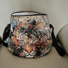 Borsa esclusiva artigianale  in tela modello Tiger