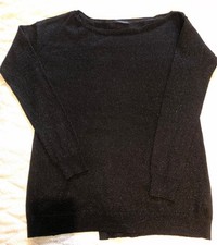 Maglia Motivi nera laminata