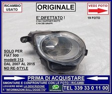 FANALE FARO ABBAGLIANTE LUCE DIURNA DESTRO -difettato-ORIGINALE FIAT 500 mod 312