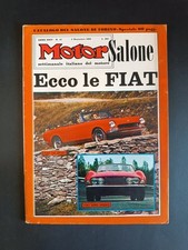 rivista MOTOR anno XXIV numero 45 - 1966 - Fiat Dino Spider e Fiat 124 Sport