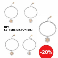 Bracciale Donna Acciaio Glitter con Lettera Iniziale Alfabeto OPSBR OPS Objects