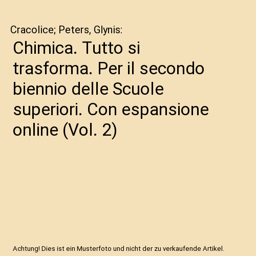 Chimica tutto trasforma - chimica.,
