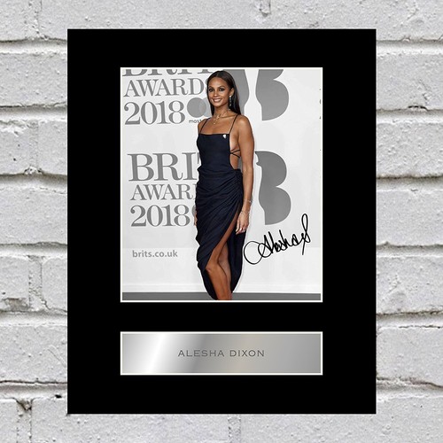 Alesha dixon signed mounted - alesha,