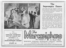 Ricevitore radio IL MARCONIPHONE - Pubblicità antica 1923