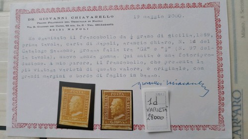 Francobollo regno delle due - delle,