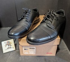Scarpe uomo BATA n.41 in pelle eleganti nere con scatola cerimonia