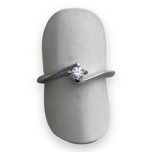 Anello solitario modello - anello,