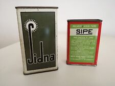 N* 2 LATTINE VUOTE DI POLVERE DA SPARO DA 100 GRAMMI DA COLLEZIONE - OTTIME!