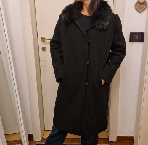 Cappotto nero sartoria con - sartoria,