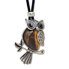 Collana con ciondolo gufo