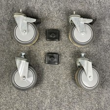 Set 4 ruote girevoli e