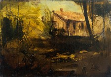 Quadro Casa nel Bosco - Opera