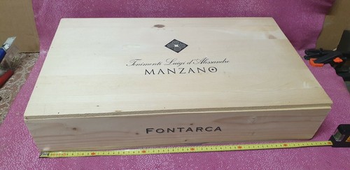 Cassa legno vuota del vino - vuota,