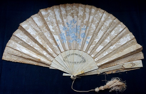 Antico ventaglio 1800 osso - ventaglio,