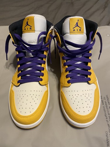 Air jordan mid lakers - air,