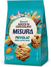 Biscotti Con Gocce Di Cioccolato Privolat | Senza Latte E Uova | Confezione Da 2