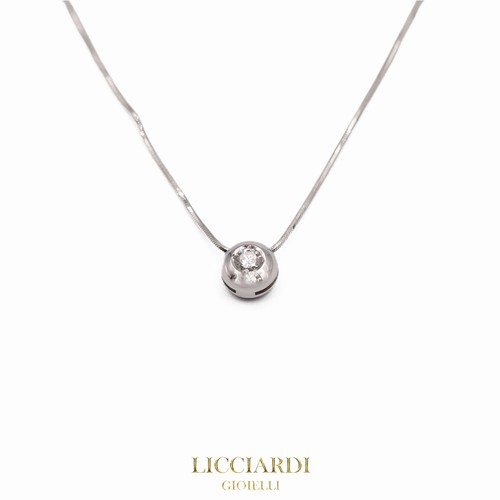 Collana donna punto luce oro