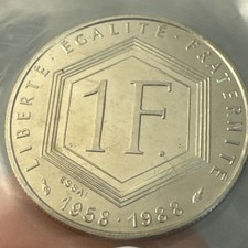 Pièce 1 Franc Monnaie De