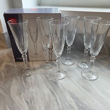 RCR 6 PZ. SET Flauti Calici Champagne Cristallo Italia,5 5 Oz. NUOVO IN SCATOLA