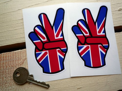 Union jack dita adesivi bici - jack,