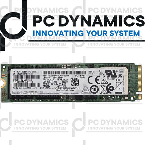 Vlb256b samsung pm981a - mz-vlb256b,