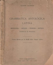 Grammatica antologica latina. morfologia, sintassi, prosodia e metrica teorica e