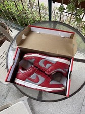 EUR 42 (8.5 US) Dunk Low “Retro Medium Grey Varsity Red UNLV”
