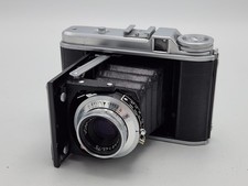 Voigtlander Perkeo I 120 pellicola 6x6 fotocamera pieghevole con obiettivo Vaskar 75 mm F4,5 *LEGGI*
