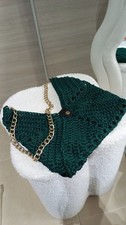 Borsa Uncinetto Verde Scuro