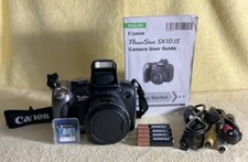 Canon PowerShot SX10 IS fotocamera digitale zoom 20x - nero - eccellente - pacchetto -