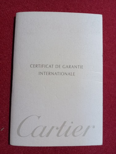 Garanzia cartier nuova bianca - garanzia,