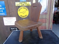 Antico Sgabello Treppiedi