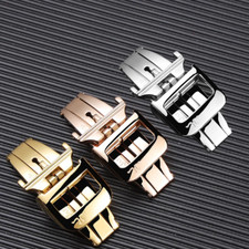 Fibbia chiusura a farfalla distribuzione 14 16 18 mm adatta per cinturini orologio Jaeger LeCoultre