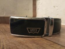 LEVI'S CINTURA PELLE COLORE NERO NUOVA FIBBIA IN METALLO NUOVA NO BUCHI