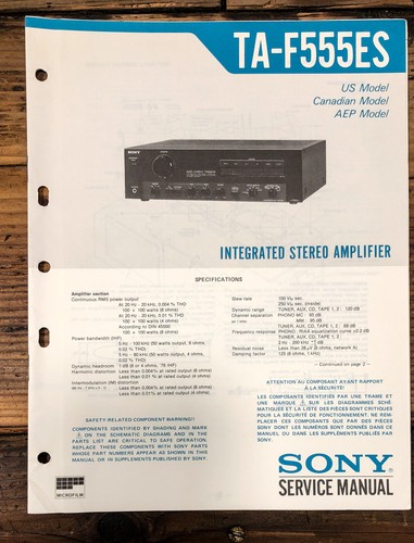 Sony f555es amplificatore - sony, ta-f555es