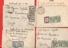 POSTA MILITARE - LOTTO 4 BUSTE CON LETTERA-LIBIA CIRENAICA-vedi foto e descriz.