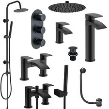 Matt Black Modern Round