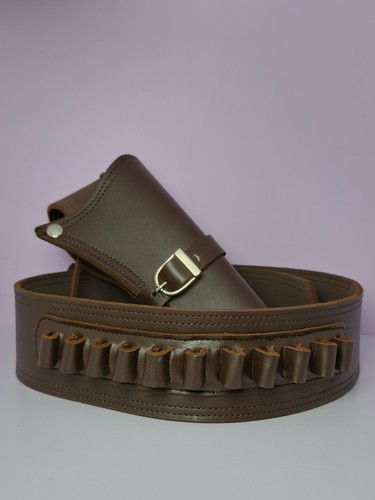 Cowboy brown leather holster - leather,