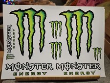 Foglio con adesivi monster - con,