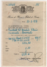 REPUBBLICA ITALIANA CONTRATTI DI BORSA LIRE 2 1959 CON MARCA LIRE 1