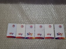 6 schede sky scaduta colore  rosso