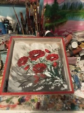 Vassoio Legno Dipinta A Mano