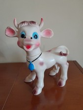 Pupazzo Di Gomma Vintage Mucca