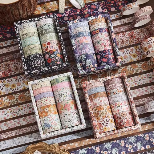 Washi tape set - set, floreale
