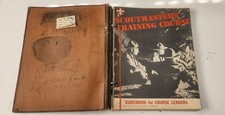 Quaderno Vintage Boy Scouts America Scoutmaster Corso di Formazione Anni 40 Studenti