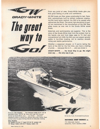 1969 grady white chowan - grady, white,