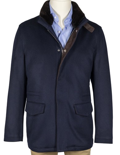 Giacca mandelli blu scuro in - mandelli,