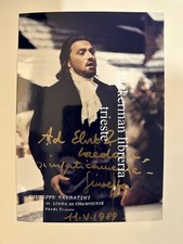 foto teatro GIUSEPPE SABBATINI con autografo 1989 linda di chamounix verdi tries