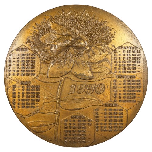 Medaglia calendario 1990 - medaglia,